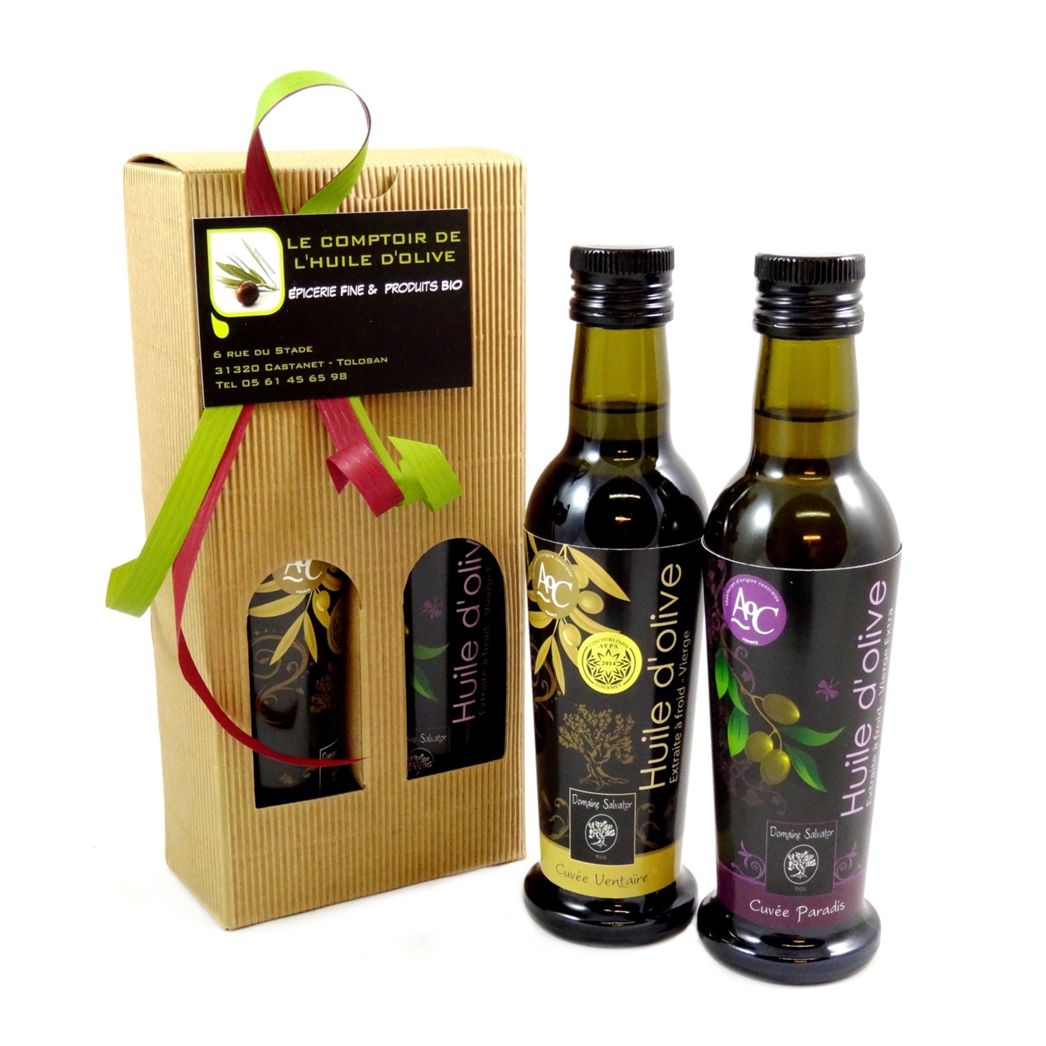 Coffret d'huiles d'olive - 4 Bouteilles, Producteur d'huile d'olive de  Provence